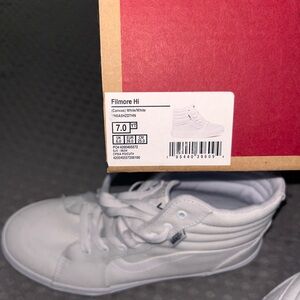 Vans Filmore Hi Kids White Sneakers